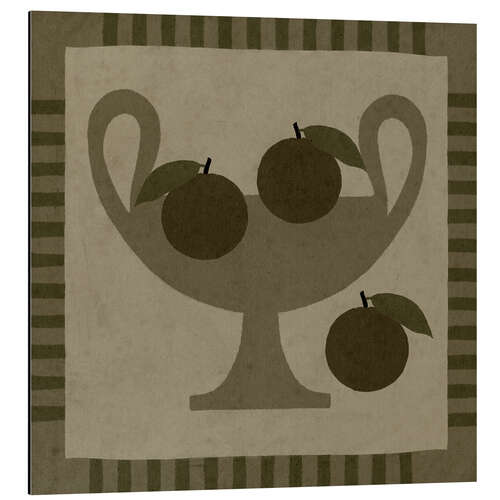 Alumiinitaulu Still Life with Vase and Oranges I