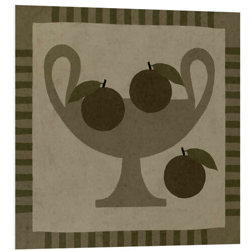 PVC-taulu Still Life with Vase and Oranges I
