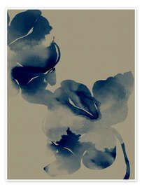 Obra artística Blue Blooms in Soft Waters - Shatha Dafai