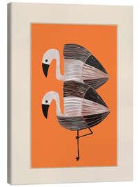 Leinwandbild Mandarinen-Flamingos