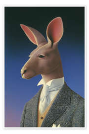 Wall art print Vintage Kangaroo - Felipe Hora