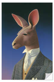 Wandsticker Vintage Känguru - Felipe Hora