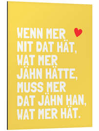 Magnettafel Wat mer jähn hät... I