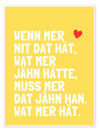 Poster Wat mer jähn hät... I