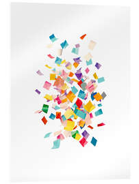 Obraz na szkle akrylowym Swirling paper shreds - Ohkimiko