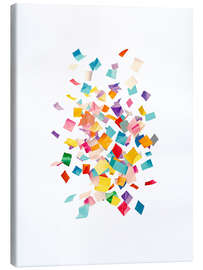 Leinwandbild Wirbelnde Papierschuipsel - Ohkimiko