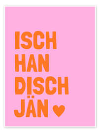 Wall art print Isch han disch jähn I - Ohkimiko