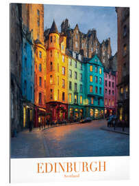 Gallery Print Edinburgh Retro Reisekunst