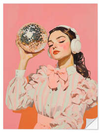 Wandsticker Silent Disco