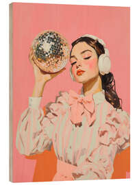 Holzbild Silent Disco