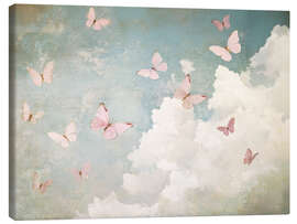 Leinwandbild Wunderliche Schmetterlinge und Wolken - Sisi And Seb
