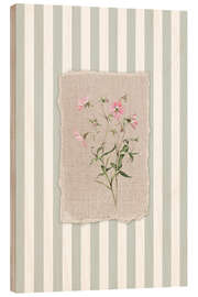 Holzbild Papier in Salbeigrün - Sisi And Seb