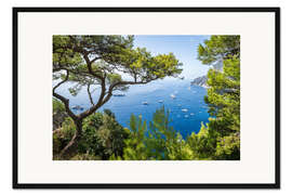 Gerahmter Kunstdruck Capri im Sommer - Jan Christopher Becke
