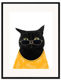 Gerahmter Kunstdruck Sommerkatze