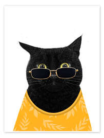 Wall art print Summer cat - Valeriya Korenkova
