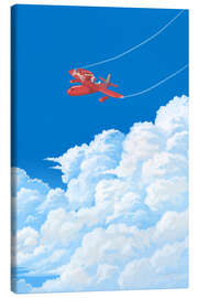 Leinwandbild Fliegen über Wolken - syntetyc