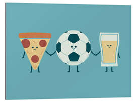 Aluminiumtavla Football Night