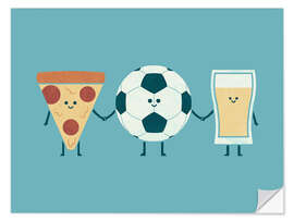 Wandsticker Football Night