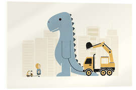 Acrylglasbild Crane Friends