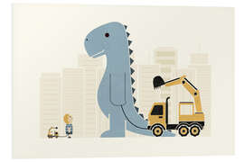 Hartschaumbild Crane Friends