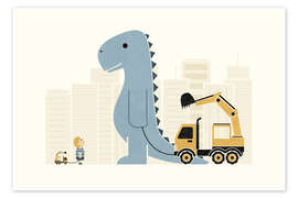 Wandbild Crane Friends - HandsOffMyDinosaur