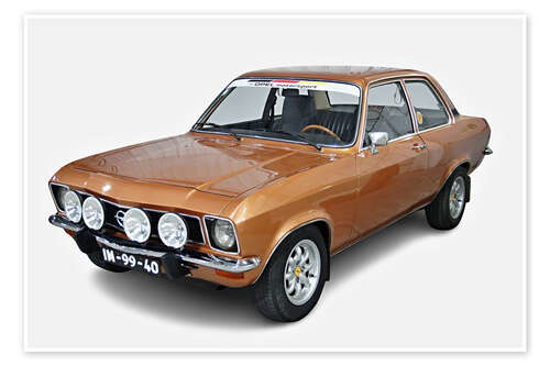Poster Vintage Opel Ascona A