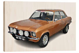 Holzbild Vintage Opel Ascona A - Jörg Gamroth