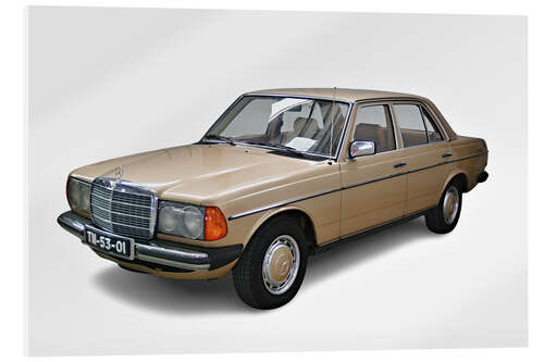 Tableau en verre acrylique Vintage Mercedes W123