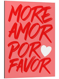 Magnettafel More Amor Por Favor, Rot - HDMI2K