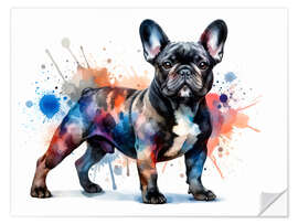 Wandsticker Französische Bulldogge