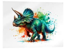 Acrylglasbild Triceratops - nobelart