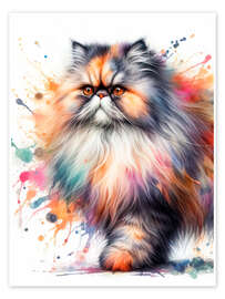 Wall art print Persian Cat - nobelart
