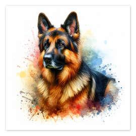 Poster Schäferhund - nobelart