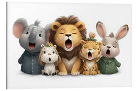 Alubild Lustige Safari-Bande beim gemeinsamen Singen