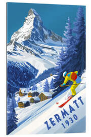 Gallery Print Zermatt 1930 - Vintage Ski