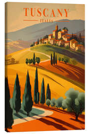 Stampa su tela Tuscany, Italia