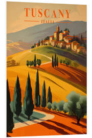 Hartschaumbild Tuscany, Italia