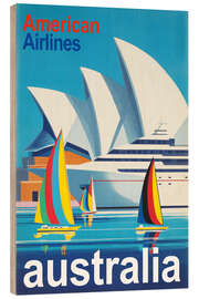 Holzbild Australia - American Airlines - Thomas Klee