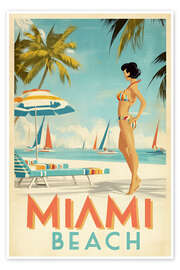 Poster Miami Beach - Thomas Klee