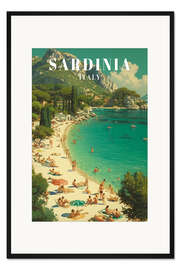 Gerahmter Kunstdruck Sardinien Reisekunst
