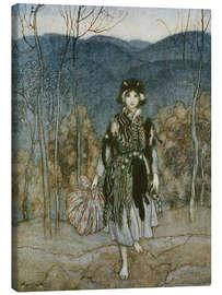 Leinwandbild Allerleirauh, 1927 - Arthur Rackham