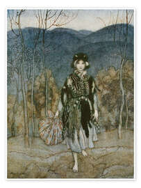 Obra artística She Went Along, and Went Along, and Went Along, 1927 - Arthur Rackham