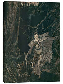 Leinwandbild Berthalda im Schwarzen Tal, 1912 - Arthur Rackham