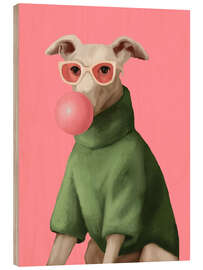Holzbild Kaugummiwelpe - Branka Kodžoman