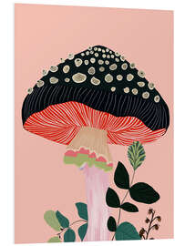 Hartschaumbild Gartenpilz - Artsy Sesta