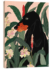 Holzbild Versteckt im Grünen