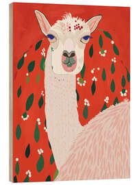 Holzbild Lama - Artsy Sesta