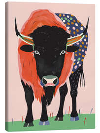 Leinwandbild Lebhafter Bison - Artsy Sesta