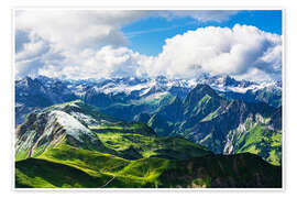 Billede View of the Alps from the Nebelhorn near Obersdorf - Rico Ködder