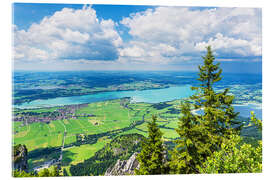 Acrylglasbild Blick vom Tegelberg auf Schwangau - Rico Ködder